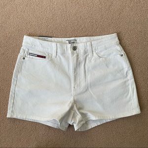 White High Rise Shorts Tommy Hilfiger
